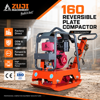 Compacteur de sol vibrant à moteur essence ZUJI PC150 certifié CE, haute efficacité, neuf, pour asphalte et routes