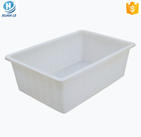 Bac à poissons en plastique rectangulaire grand format à ouverture supérieure, bac d'élevage de poissons