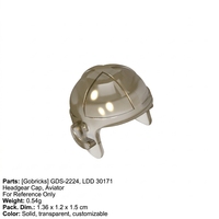Gobricks GDS-2224 Vente en gros de pièces de blocs de construction, mini figurine, casquette d'aviateur 30171 90510 897181 en stock, blocs de construction en vrac