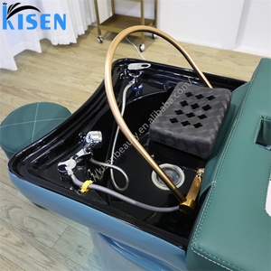 KISEN High-<b>end</b> Salon Moxibustion <b>Bed</b> Beauty Salon Special Intelligent Water Cycle Water Heater Shampoo <b>Bed</b> With Pedicure Spa - Product Image 3