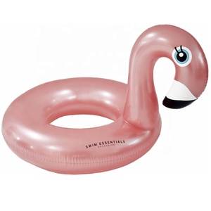 แหวนว่ายน้ำเป่าลมฟลามิงโกสีชมพูดีไซน์ใหม่ - Product Image 1