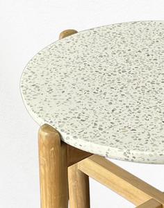 โต๊ะข้างไฟเบอร์คอนกรีตไม้ผสมเฟอร์นิเจอร์กลางแจ้งงานทำมือสิ่งแวดล้อมดีไซน์ใหม่เวียดนาม - Product Image 2