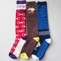 Chaussettes d'équitation professionnelles respirantes de haute qualité, magnifiquement conçues et personnalisables en gros.