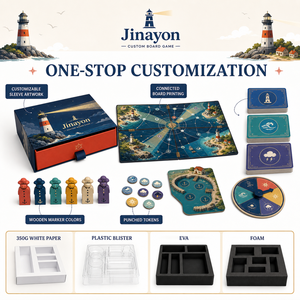 Gioco da Tavolo Cooperativo Personalizzato Faro di Salvataggio, Gioco Marittimo Costiero con Componenti in Legno, Stampa a Quattro Colori - Product Image 5