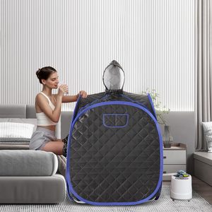 Sauna portable à vapeur humide BAFAN moderne <span class=keywords><strong>pour</strong></span> 1 ou 2 personnes, tente <span class=keywords><strong>de</strong></span> <span class=keywords><strong>spa</strong></span> à domicile <span class=keywords><strong>pour</strong></span> tout le corps avec fenêtres transversales et installation facile - Product Image 5