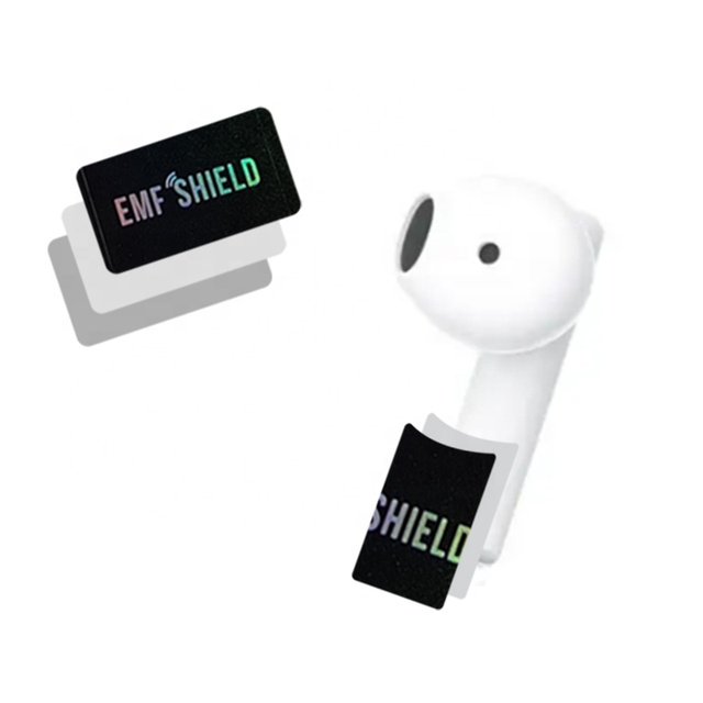 CAMAZ Custom Scalar Quantum Energy Sticker Negative Ions EMF Protection Earphone Sticker