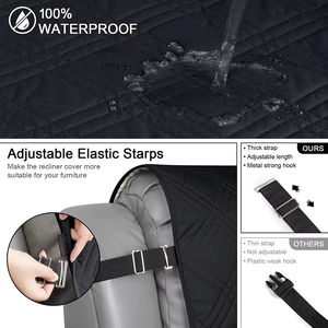 Bölünmüş uzanmış <span class=keywords><strong>Loveseat</strong></span> kapak <span class=keywords><strong>Recliner</strong></span> mobilya koruyucu kaymaz Pet kapak <span class=keywords><strong>Recliner</strong></span> kapak konsolu elastik kemerler Sofacover - Product Image 3