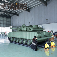 GAUSS T-73 Promotion Spéciale : Grand Tank Gonflable avec Impression UV et Pompe à Air Électrique pour Décoration Urbaine, Présentations et Expositions