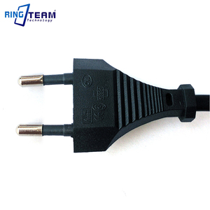 Câble d'alimentation CA RingTeam EU à 2 broches rondes C7 (Figure 8) pour chargeur d'ordinateur portable et caméra – Vente en gros OEM pour l'Allemagne, la France, la Pologne - Product Image 4