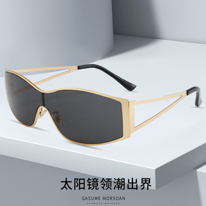 Gafas de Sol Y2K Shield con Montura Completa, Lentes de Espejo, Protección UV400, Gafas de Sol de Ciclismo para Mujer - Product Image 4
