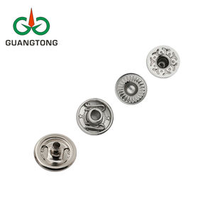 לוגו מותאם אישית כפתורי ארנק 12.5 מ "מ בצורת ארבעה חלקים לחצן הצמד קפיצי עור - Product Image 2