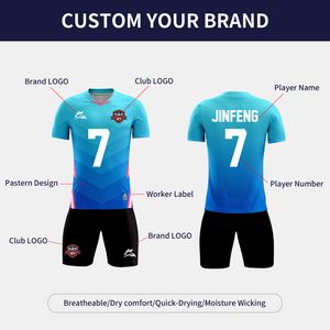 Divisa da <span class=keywords><strong>Calcio</strong></span> per Giovani di Alta Qualità, Completo con Collo a V per Bambini e Uomini, <span class=keywords><strong>Kit</strong></span> da <span class=keywords><strong>Calcio</strong></span> Traspirante ad Asciugatura Rapida - Product Image 4