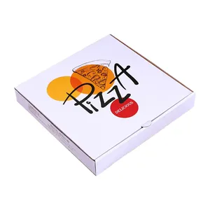 Kemasan Kotak Pizza Grosir Kotak Desain Karton Grosir Harga Kosong 12 Inci Kotak Kaku Disesuaikan Persegi Panjang Cmyk + Pantone Terima