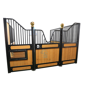 Abri <span class=keywords><strong>pour</strong></span> <span class=keywords><strong>chevaux</strong></span> de qualité supérieure <span class=keywords><strong>en</strong></span> plein air, cadre galvanisé robuste, grille <span class=keywords><strong>en</strong></span> V de luxe <span class=keywords><strong>pour</strong></span> l'équitation avec panneaux durables <span class=keywords><strong>pour</strong></span> les <span class=keywords><strong>chevaux</strong></span> - Product Image 2