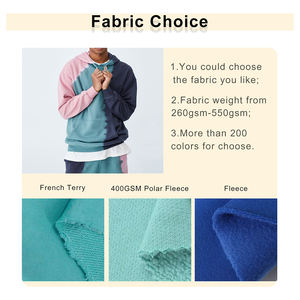 Logotipo personalizado 310 gramos bolsillos canguro pulóver sudaderas con capucha pantalones Color contraste estampado invierno marca privada chándal - Product Image 2