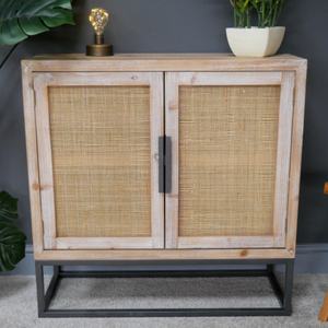 Muebles de Madera de Abeto Maciza de Estilo Neoclásico con Puertas de Ratán para Dormitorio y Hotel - Product Image 2