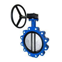 Válvula de Mariposa Económica de Acero Inoxidable Tipo Lug PN10/PN16 Estándar ANSE DIN BS DN100 DN150 con Sello de Goma/PTFE para Tratamiento de Agua