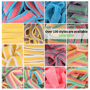 Cinturón de Gomitas Masticables con Sabor a Frutas Variadas, Agridulces, Personalizadas al por Mayor, Fabricantes Chinos de Dulces OEM - Product Image 2