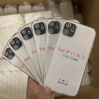 1.5mm d'épaisseur Transparent souple TPU téléphone portable noir étui pour Iphone 6 7 8 X XR XS 11 12 13 14 15 16 17 Pro Max SE4 Air