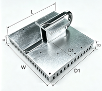 Dissipateur thermique robuste en aluminium à ailettes zippées avec poignée en acier inoxydable, plaque de refroidissement industrielle pour onduleur, alimentation électrique et panneau de commande UPS