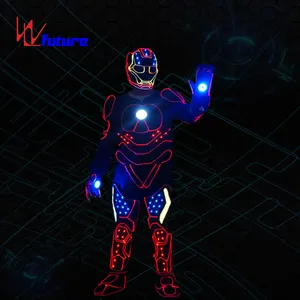 Беспроводной контроллер будущего светодиодный костюм робота, костюм робота со светодиодным Железным человеком, костюм робота унисекс для косплея игрушечные костюмы солдата