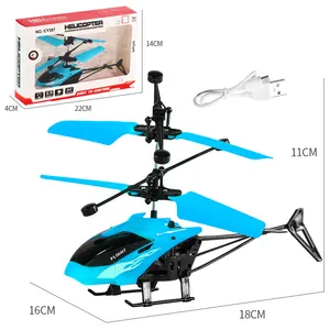 LONGXI mainan helikopter remote control, mainan helikopter remote control dengan sensor gerakan led, mesin helikopter inframerah