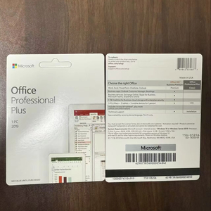 <span class=keywords><strong>Office</strong></span> <span class=keywords><strong>2019</strong></span> <span class=keywords><strong>Professional</strong></span> <span class=keywords><strong>Plus</strong></span> - Tarjeta de Clave Física para Activación en Línea, Garantía de 6 Meses. Versión en inglés de <span class=keywords><strong>Office</strong></span> <span class=keywords><strong>2019</strong></span> PP. - Product Image 1