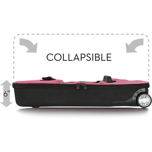 Meilleure vente <span class=keywords><strong>Porte</strong></span>-vêtements roulant pliable à roulettes Sacs à bagages Costume de danse Sac de danse roulant avec support Sac de voyage - Product Image 4