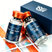 Étiquettes holographiques de qualité supérieure pour flacons, autocollants personnalisés résistants à l'eau et à l'adhérence forte pour flacons en verre de 3 ml et 10 ml
