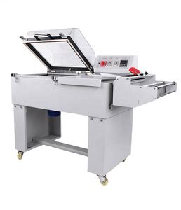 Machine d'emballage sous film rétractable semi-automatique électrique FM-5540 2-en-1 pour films <span class=keywords><strong>POF</strong></span>/PP, destinée aux boîtes de conserve alimentaires et à l'emballage de marchandises - Product Image 1
