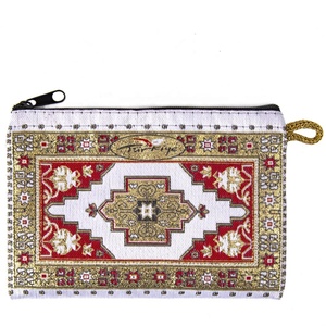 Oro rojo-turco de cartera con alfombra-diseño de alfombra Golgen manejado Hecho en Turquía. De Turquía - Product Image 1