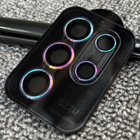 Película de protección de cámara trasera de vidrio templado 3D para Samsung para Galaxy S22 Ultra película de lente de teléfono móvil