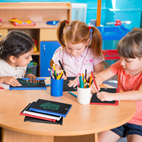Tablette d'écriture LCD électronique pour enfants, jouet de dessin pour bébé fille et garçon, jouet préscolaire certifié