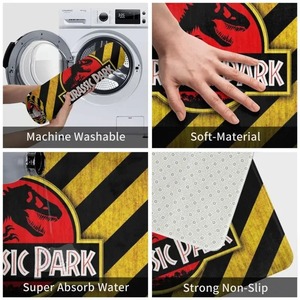 Tappetino d'ingresso Jurassic Park <span class=keywords><strong>per</strong></span> interni, <span class=keywords><strong>tappeto</strong></span> <span class=keywords><strong>per</strong></span> bagno, cucina, garage, toilette, con motivo dinosauri, <span class=keywords><strong>per</strong></span> la <span class=keywords><strong>casa</strong></span> - Product Image 4