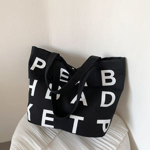 Hot selling <b>large</b> capacity canvas shopping <b>bags</b>, new brand wholesale, versatile shopping <b>bags</b> - Product Image 5