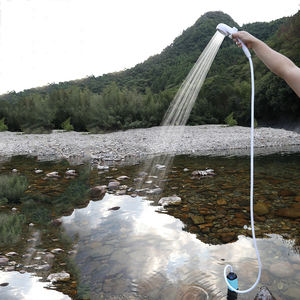 <span class=keywords><strong>Douche</strong></span> de camping extérieure, pompe à eau électrique portable et étanche pour la randonnée, les voyages, la plage, l'arrosage des animaux - Product Image 3