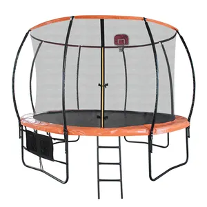 Trẻ em ngoài trời Trampoline với bao vây an toàn 6ft 8ft 10ft 12ft 14ft nhiệm vụ nặng nề nhảy Mat và mùa xuân Bìa Padding