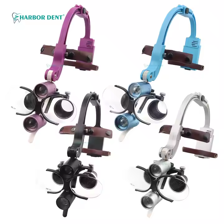 歯科技工用LEDつきルーペ 5W 歯科ヘッドライト コードレス LED 歯科用ルーペライト - 荷田