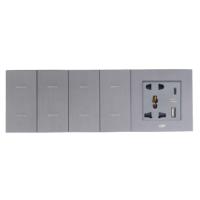 Système d'hôtel intelligent haut de gamme avec interrupteur intelligent personnalisable, solution pour chambre d'hôtel avec interrupteur sans fil Zigbee