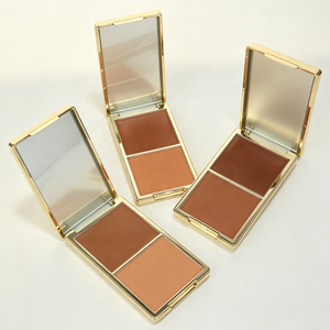 Palette de maquillage <span class=keywords><strong>contour</strong></span> 2-en-1 de luxe OEM, crème blush et bronzer, pour sculpter le visage, marque privée, végane, personnalisée, haute pigmentation - Product Image 2