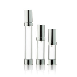 Envase de Plástico Delgado Personalizado de 10 ml, 15 ml, 20 ml, 30 ml, 35 ml, Botella de Loción sin Aire con Bomba Redonda para el Cuidado de la Piel - Product Image 2