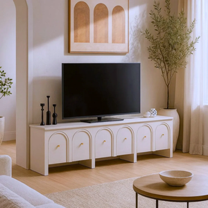 Mueble de <span class=keywords><strong>TV</strong></span> de Madera de Diseño Moderno y Creativo Koya, con Almacenamiento para Espacios Pequeños - Product Image 1