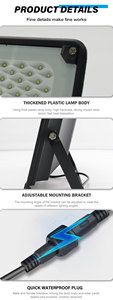 Batterie solaire 100W IP65 étanche éclairage <span class=keywords><strong>de</strong></span> <span class=keywords><strong>jardin</strong></span> Led chargement automatique lampadaire extérieur - Product Image 6