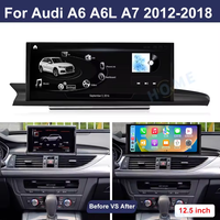 10.25/12.5 "Android 13 Qualcomm écran tactile LCD pour Audi A6 A7 C7 2012-2018 contrôleur de système de divertissement de Navigation GPS