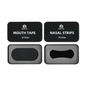 Burun Solunum Bantları Siyah Dokunmamış Kumaş Anında Etkili Burun Tıkanıklığı Giderici Horlamayı Durdurur Soğuk Algınlığı Alerjisi 60x22mm - Product Image 6