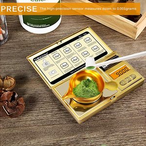 Cân Milligram Cân Trang Sức Kỹ Thuật Số 50G/0.001G Cân Bỏ Túi Siêu Nhỏ Cho Thuốc Bột Đá Quý Vàng Tải Lại 6 Chiếc - Product Image 5