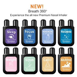 Oem/Odm <span class=keywords><strong>Sinus</strong></span> Druk Neusinhalator Voor Congestie, Verstopte Neus Aromatherapie Inhalator Met Natuurlijke Etherische Oliën - Product Image 4