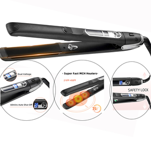 Plancha de Pelo Profesional Nano Titanium Pro, Plancha de Pelo de 450F, Juego de <span class=keywords><strong>3</strong></span> Tamaños, Logotipo Personalizado, LED, USB, Plancha Plana al por Mayor - Product Image 2