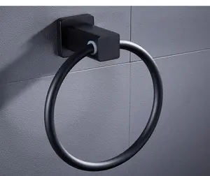 욕실 현대 디자인 욕실 설계된 수건 홀더 알루미늄 수건 반지