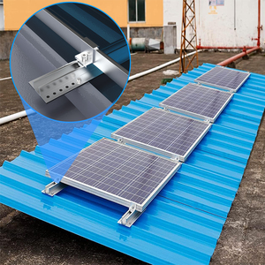 Support <span class=keywords><strong>de</strong></span> <span class=keywords><strong>montage</strong></span> <span class=keywords><strong>solaire</strong></span> en aluminium pour toiture en tôle, installation facile, 5KW 10KW 15KW, profilé en aluminium mini <span class=keywords><strong>rail</strong></span> - Product Image 6